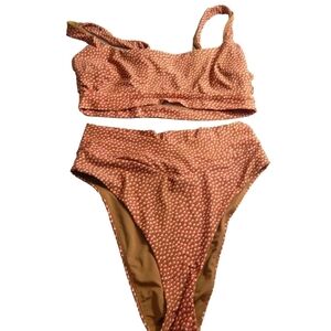 Aerie Brown Polka Dot Bikini